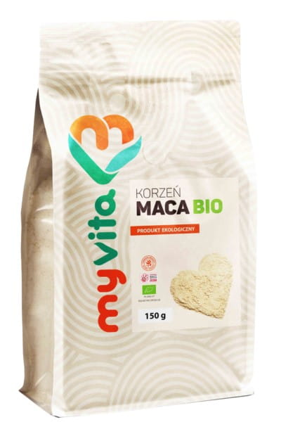 Maca en polvo BIO 150 g fortalece y cuida MYVITA