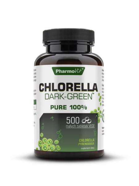 Vitamin Chlorella dunkel - grün 500 Tabletten - PHARMOVIT - Biogo.de Hover Image