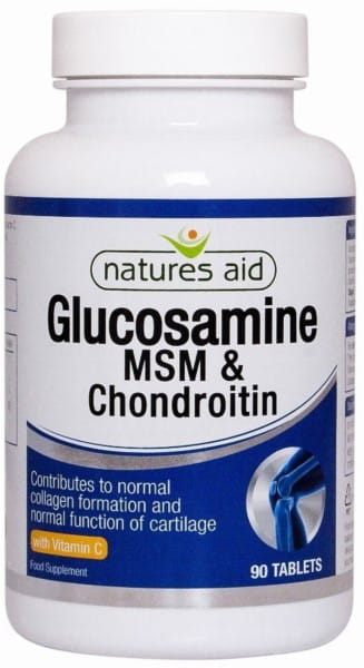 NATURHILFE Glucosamin MSM Chondroitin Tabletten, 90 Stück, Nahrungsergänzungsmittel für Gelenkgesundheit