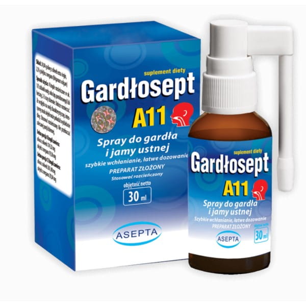 Gardłosept a11 Halsspray 30 ml ASEPTA - Biogo.de Hlavní obrázek produktu