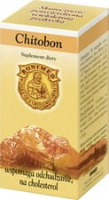 Chitobon Kapseln von BONIMED zur Regulierung des Cholesterinspiegels, 60 Stück in einer weißen Dose.
