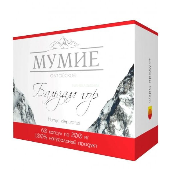 Altai Mummy "Balm of the Mountains" 60 capsules x 02 g