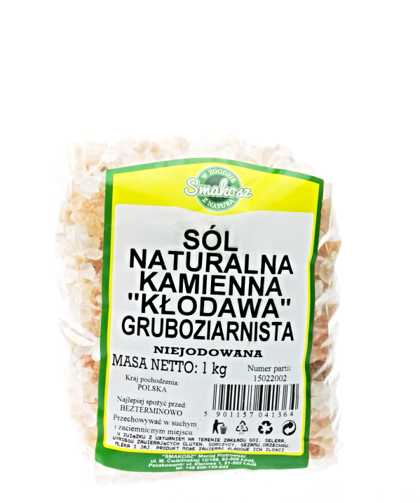 Natursteinsalz aus Kłodawa, rosa, grobkörnig, nicht jodiert 1kg LECKER 主图