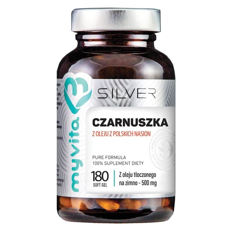 Schwarzkümmelöl aus polnischen kaltgepressten Samen 500 MG 180 MYVITA SILVER Kapseln