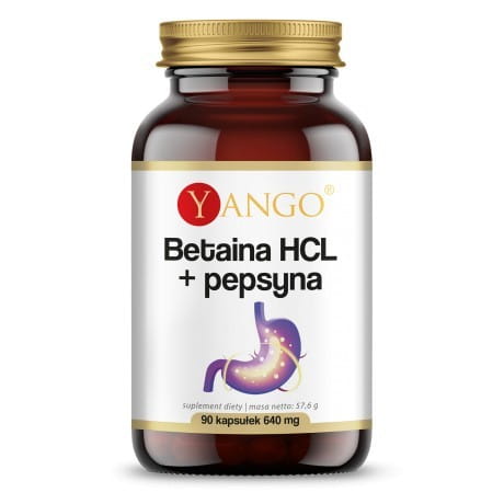 Betaína HCL Pepsina 90 Cápsulas YANGO