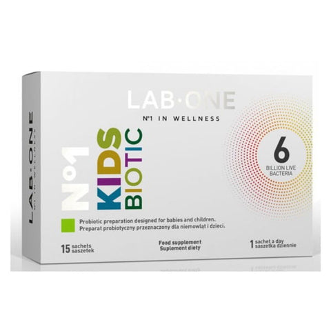 Kidsbiotic 15 sobres para niños LAB ONE