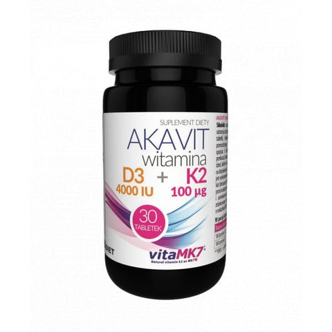 Akavit Vitamín D3 4000 K2 100 30 tabliet VITADIET