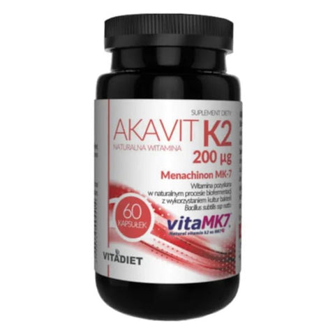 Akavit Vitamín K2 200 IU 60 kapsúl VITADIET