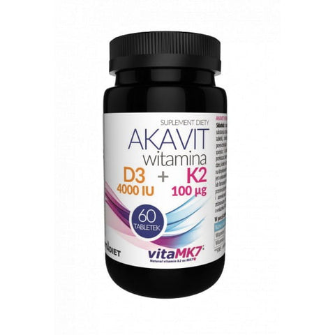 Akavit Vitamín D3 4000 K2 100 60 tabliet VITADIET