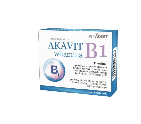 Akavit Vitamín B1 60 Tab.VITADIET nervový systém