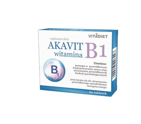 Akavit Vitamín B1 60 Tab.VITADIET nervový systém