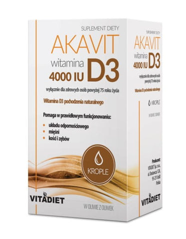 Akavit Vitamin D3 4000 IU 30 ml VITADIET