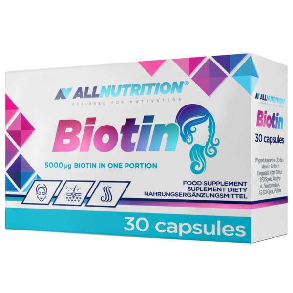 Biotyn Biotin 5 MG 30 Kapseln Haare Haut ALLNUTRITION