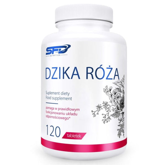 Hagebutte 120 von SFD zur Stärkung des Immunsystems, Vitamin C reiche Beeren, Nahaufnahme, Verpackung sichtbar