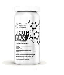 Bio Medizische Pharma Licur Max 7000 Curcumin Kapseln, 60 Stück, Bio-zertifiziert, für Gesundheit und Entzündungshemmung