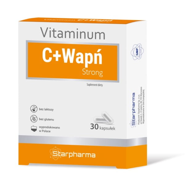 Vitamín C + Silný vápnik 30 kapsúl STARPHARMA
