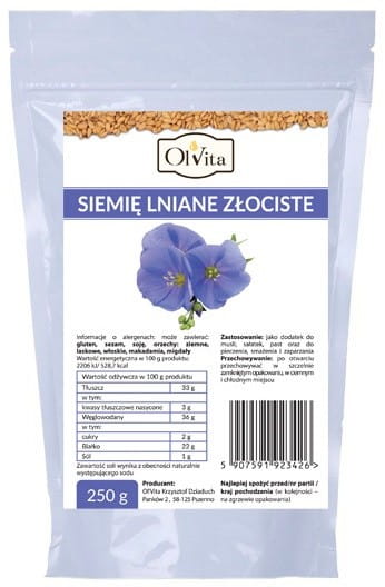 Zlaté ľanové semienko 250g OLVITA