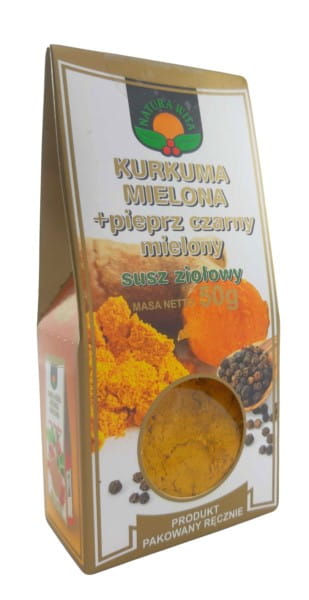 Curcuma moulu au poivre noir 50g NATURE WELCOME