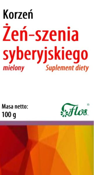 Sibirischer Ginseng, gemahlene Wurzel 100g FLOS