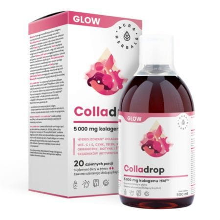 Colladrop Glow Meereskollagen 5000mg 500ml AURA HERBALS - Biogo.de