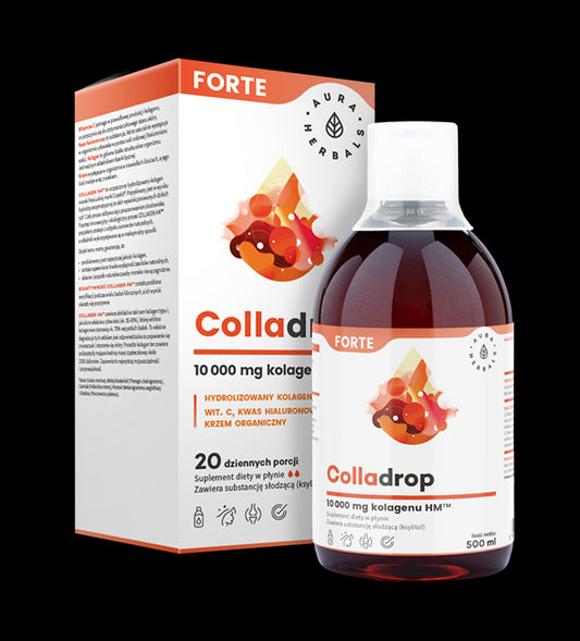 Colladrop FORTE Meereskollagen 10000 mg 500 ml AURA HERBALS - Biogo.de