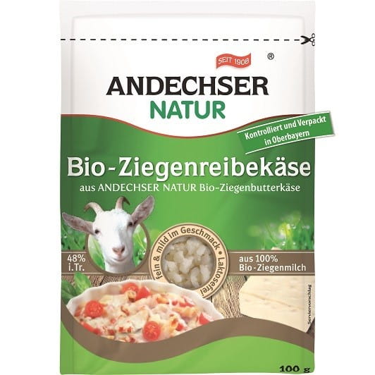 BIO geriebener Ziegenkäse 100 g - Biogo.de Hlavný obrázok produktu