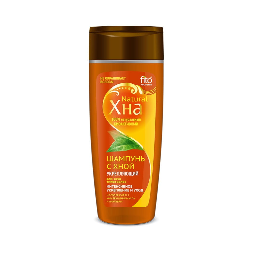 Šampón na vlasy s bezfarebnou hennou, posilňujúci 270 ml