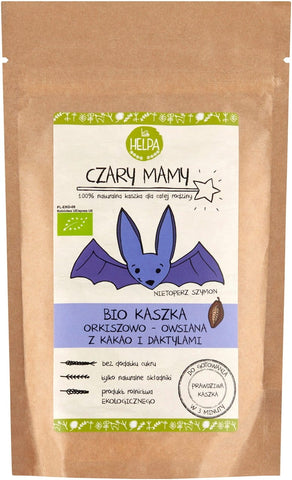 Papilla de espelta ecológica con cacao y dátiles 200 g - HELPA