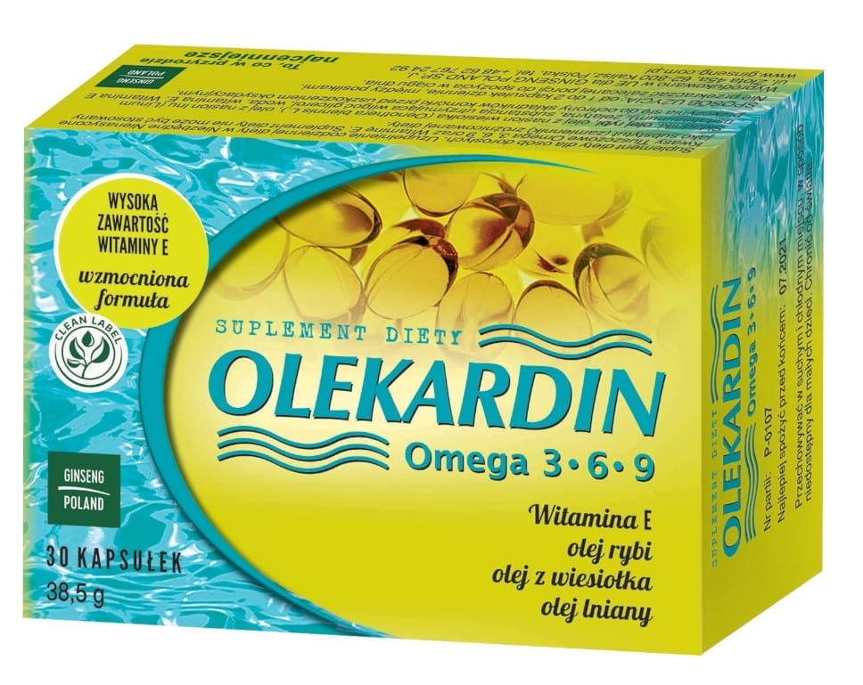 Olekardin - OMEGA 3 - 6 - 9 30 Kapseln GINSENG - Biogo.de