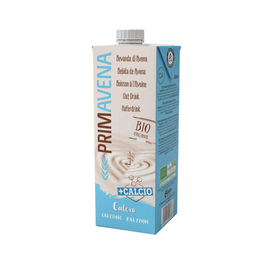 Bio Haferdrink mit Calcium von PolBioEco, 1 Liter Flasche, cremige pflanzliche Milchalternative in natürlicher Verpackung