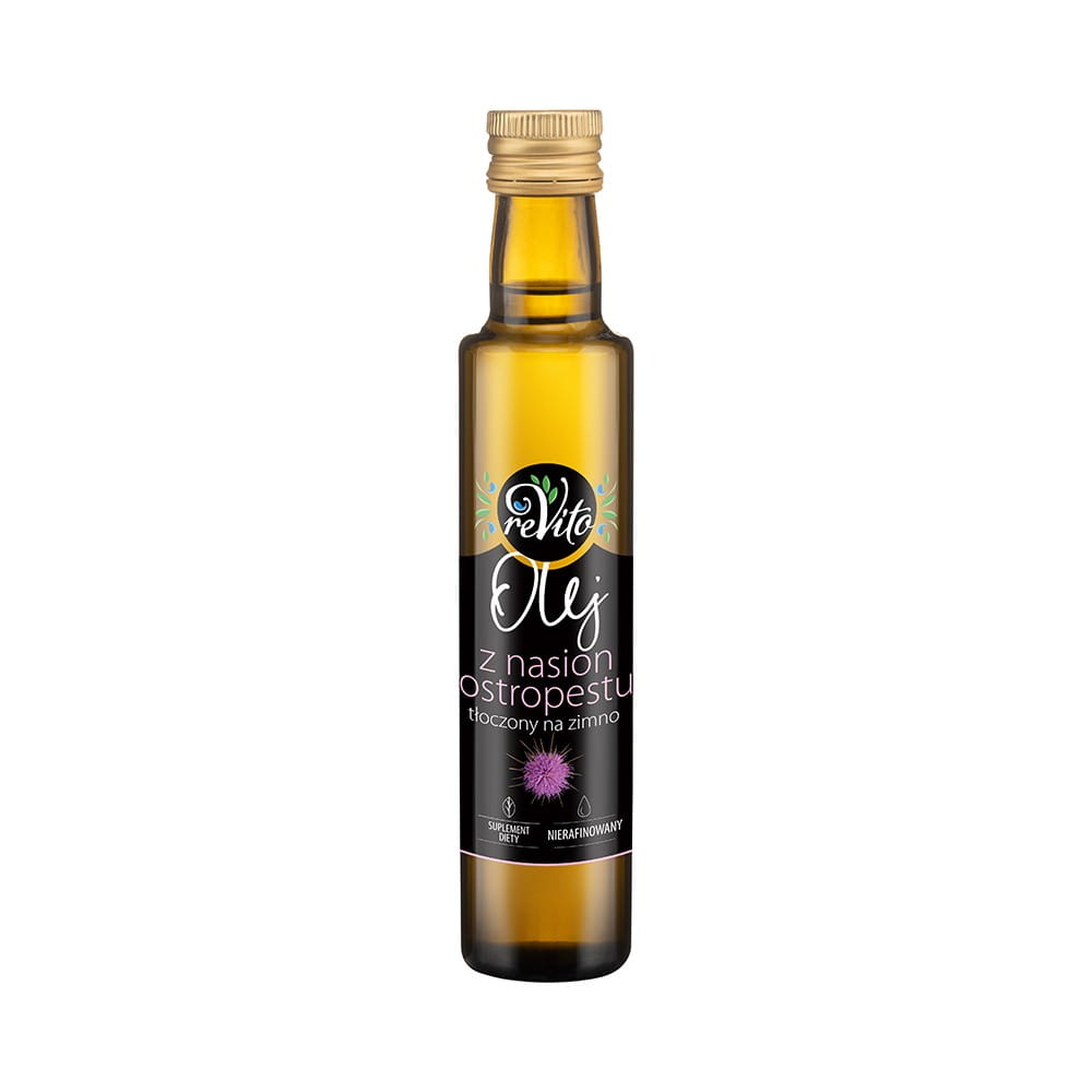 Olej z ostropestreca mariánskeho lisovaný za studena 250 ml - REVITO