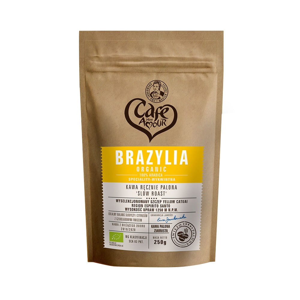 Handgeröstete Kaffeebohnen 100% Brazil arbica 250 g - CAFE AMOUR - Biogo.de