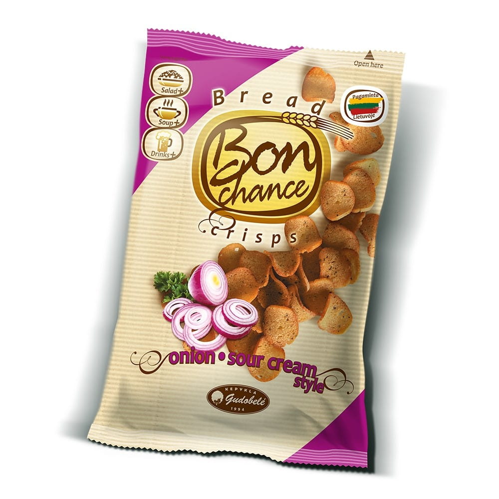 Sahne-Zwiebelbrot-Chips 120 g - BONCHANCE - Biogo.de