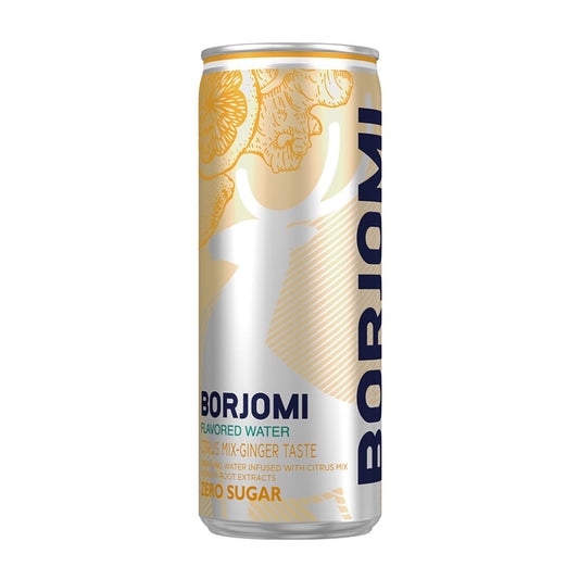 BORJOMI kohlensäurehaltiges Zitrusgetränk in 330 ml Dose mit erfrischendem Zitrusgeschmack