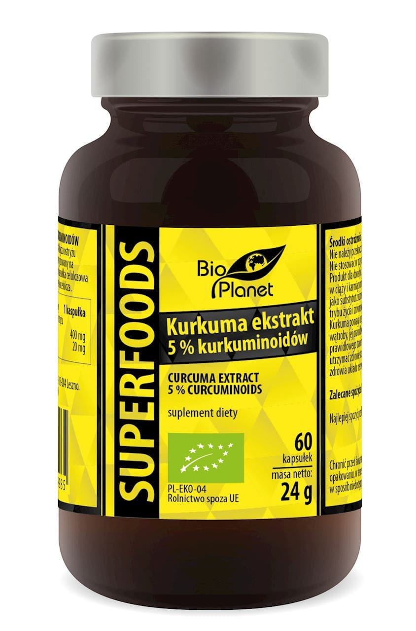KURKUMA-EXTRAKT BIO 60 KAPSELN (420 mg) - BIO PLANET