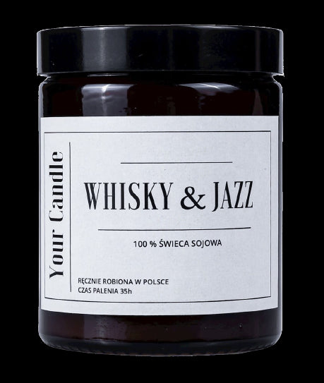 Whisky & Jazz Soy Candle 180 ml - VAŠA SVIEČKA