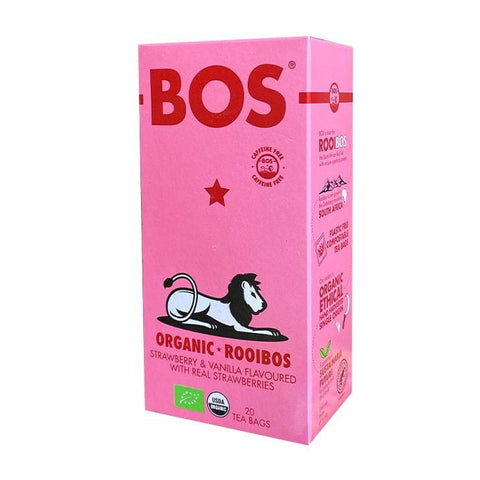 ROOIBOSTEA SABOR FRESA-VAINILLA BIO (20 x 2,5 g) 50 g - BOS