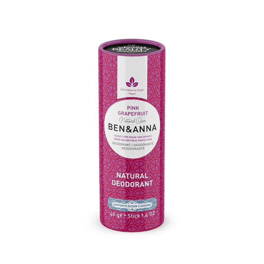 DEODORANT STICK AUF BASIS VON ROSA GRAPEFRUIT ECO Soda 40 g - BEN & ANNA - Biogo.de
