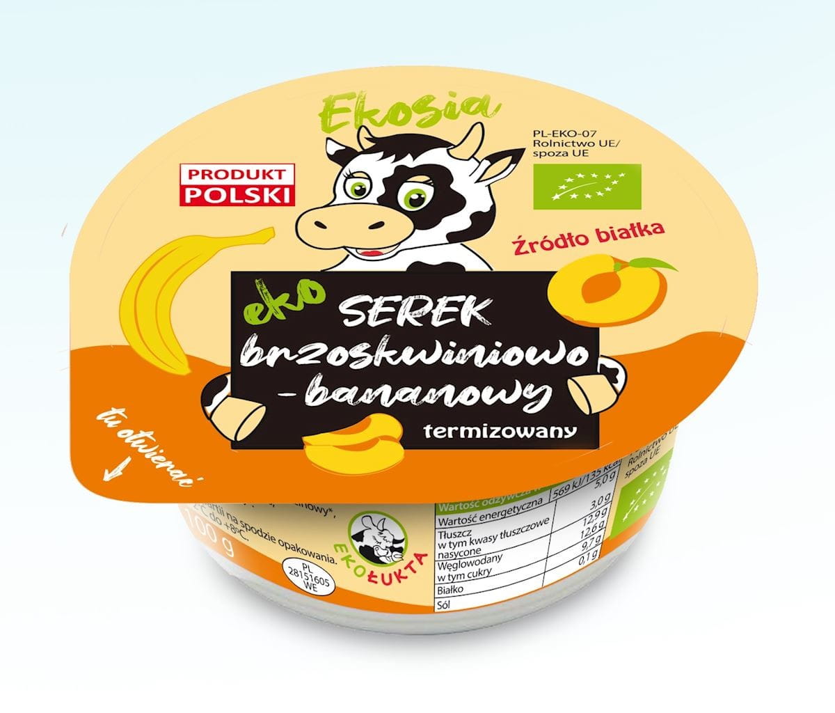 BIO BROSKYŇOVÝ BANÁNOVÝ SYR 120 g - EKO LUKTA