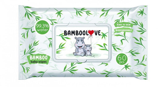 FEUCHTIGKEITSSPENDENDE BAMBUSTÜCHER 60 Stück - BAMBOOLOVE - Biogo.de