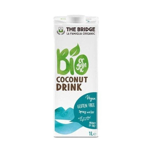Hafercreme zum Kochen von THE BRIDGE, 1000ml, vegane pflanzliche Kochcreme in einem transparenten Becher mit Deckel