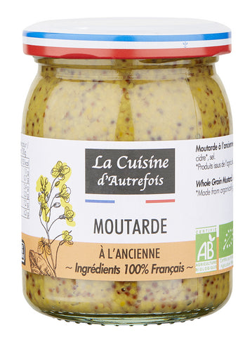 MOUTARDE A L'ANCIENNE BIO 210 g - LA CUISINE D AUTREFOIS