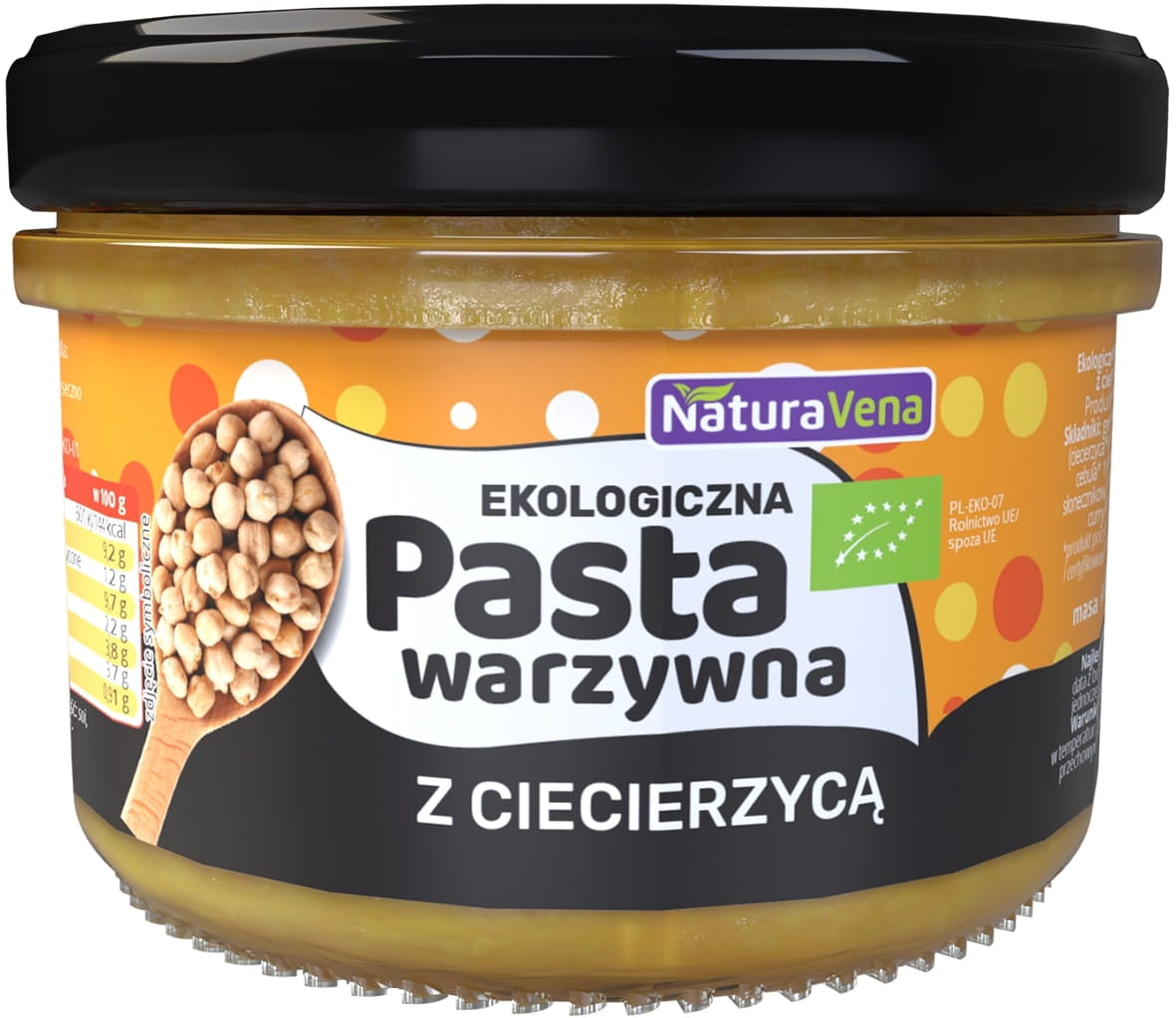 Gemüsepaste mit Kichererbsen 185 g Bio NATURAVENA - Biogo.de Κύρια εικόνα προϊόντος