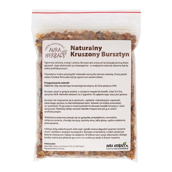 Zerkleinerter Bernstein 50g AURA-KRÄUTER