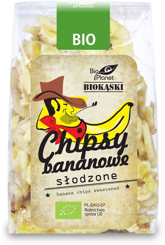 Gesüßte Bananenchips BIO 150 g - BIO PLANET