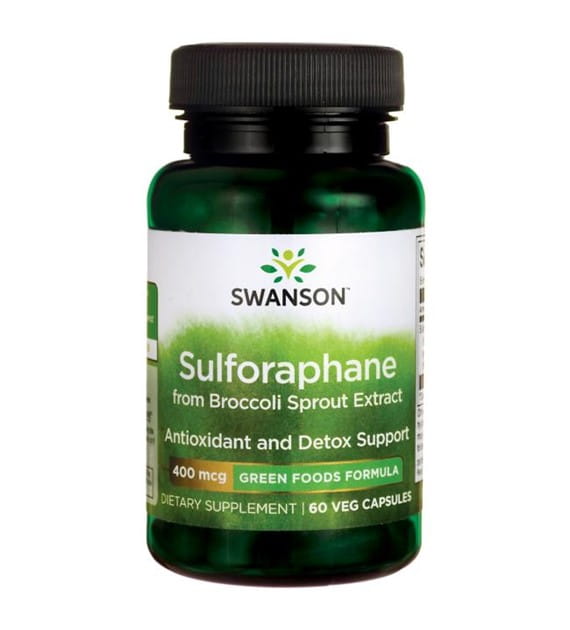 Sulforaphane Sulforaphane Sprossen Brokkoli 400 mcg 60 Kapseln SWANSON