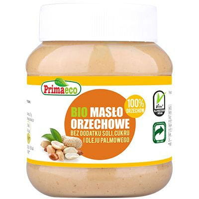 Erdnusscreme ohne Zusatz von Salz und Zucker BIO 360 g - PRIMAECO Image principale du produit
