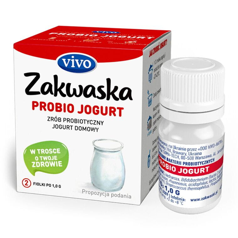 Hausgemachter Joghurt proBIO Joghurt lebende Bakterienkulturen Probiotische Packung 2 x 1g QUELLE VIVO Hlavný obrázok produktu