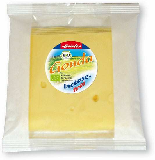 Laktosefreie Goudakäsescheiben 48% BIO 120 g - HEIRLER