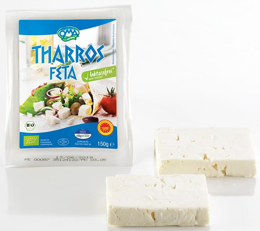 Feta-Tharros-Käse (48 % Fett in der Trockenmasse) laktosefrei BIO 150 g - OMA Pääkuva